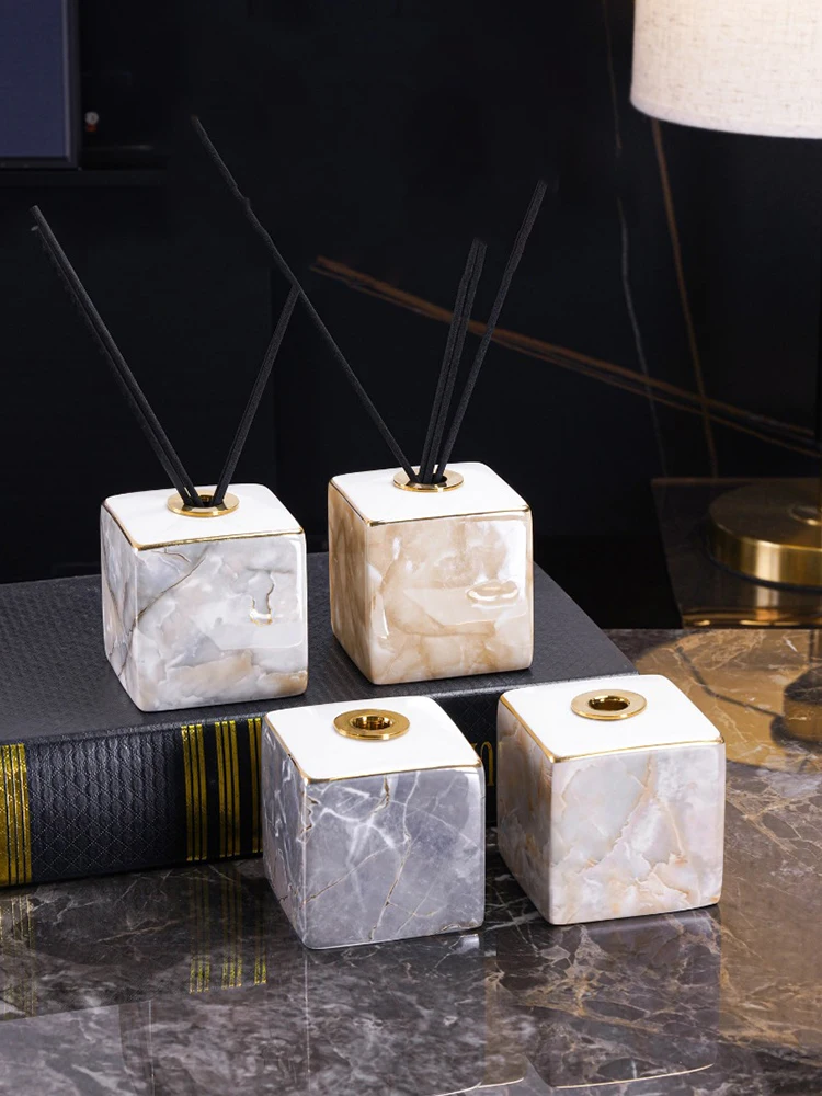 Home Essentials Bathroom Storage - Европейская керамическая ароматерапевтическая бутылка с мраморным