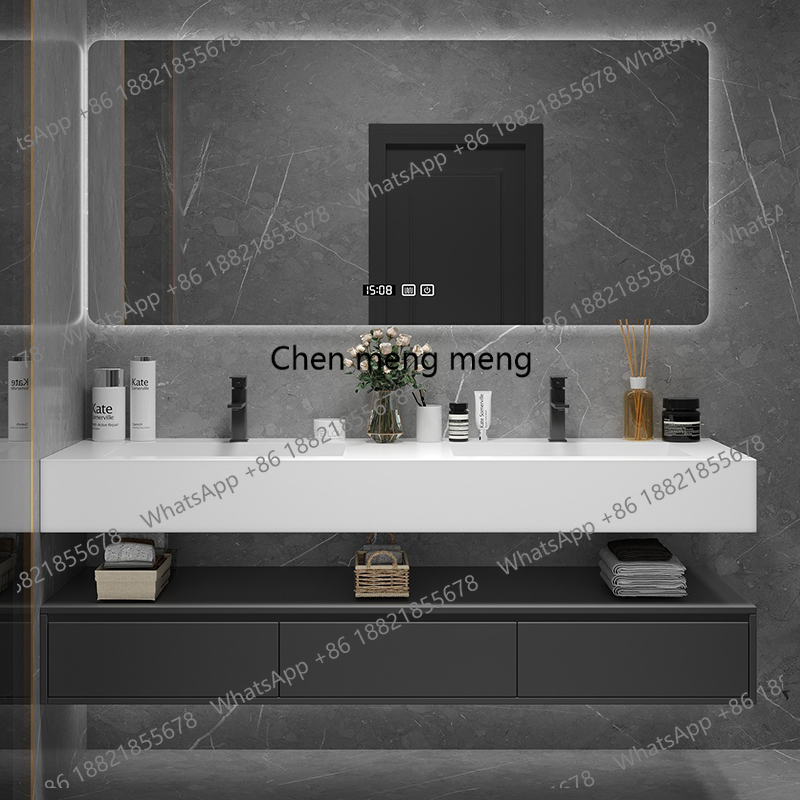 Home Bathroom Vanity Combo - Черный шкаф-органайзер для ванной комнаты с