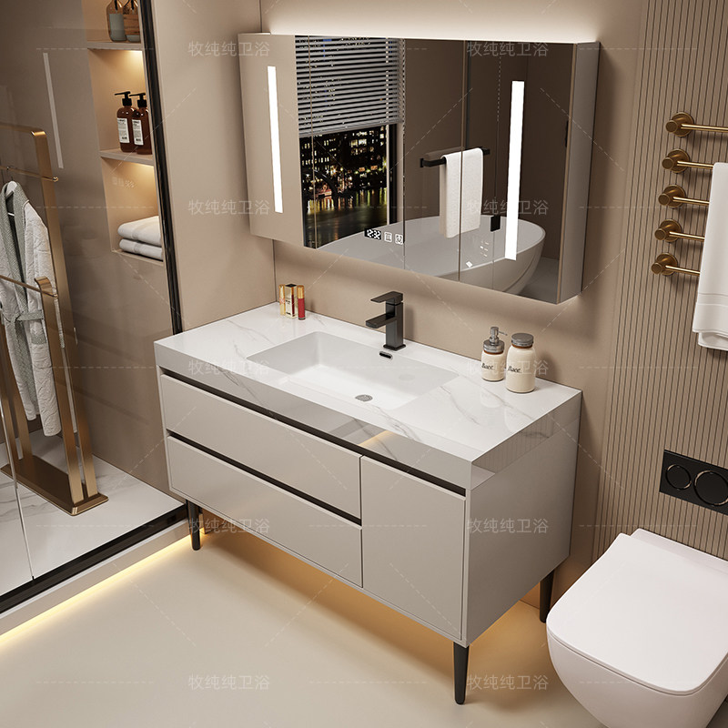 Home Bathroom Vanity Combo - Современный зеркальный шкаф-перегородка для ванной комнаты: