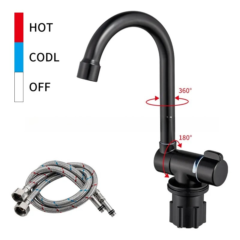 Черный складной кран для кухон – обзор и цена Basin Mixer Tap