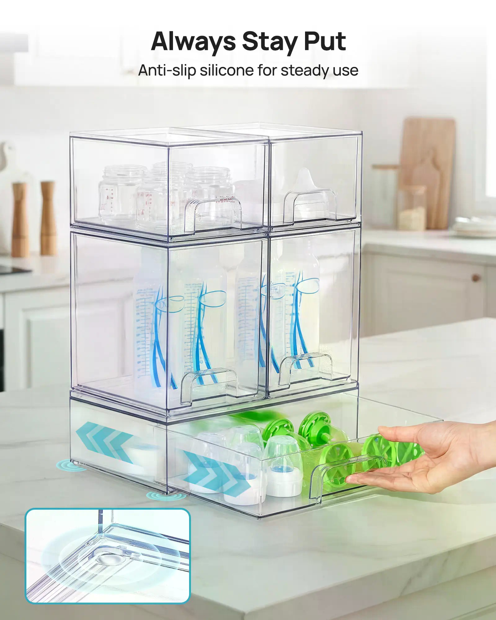 Набор из 5/8 штук: штабелируем – обзор и цена Home Bathroom Organizer
